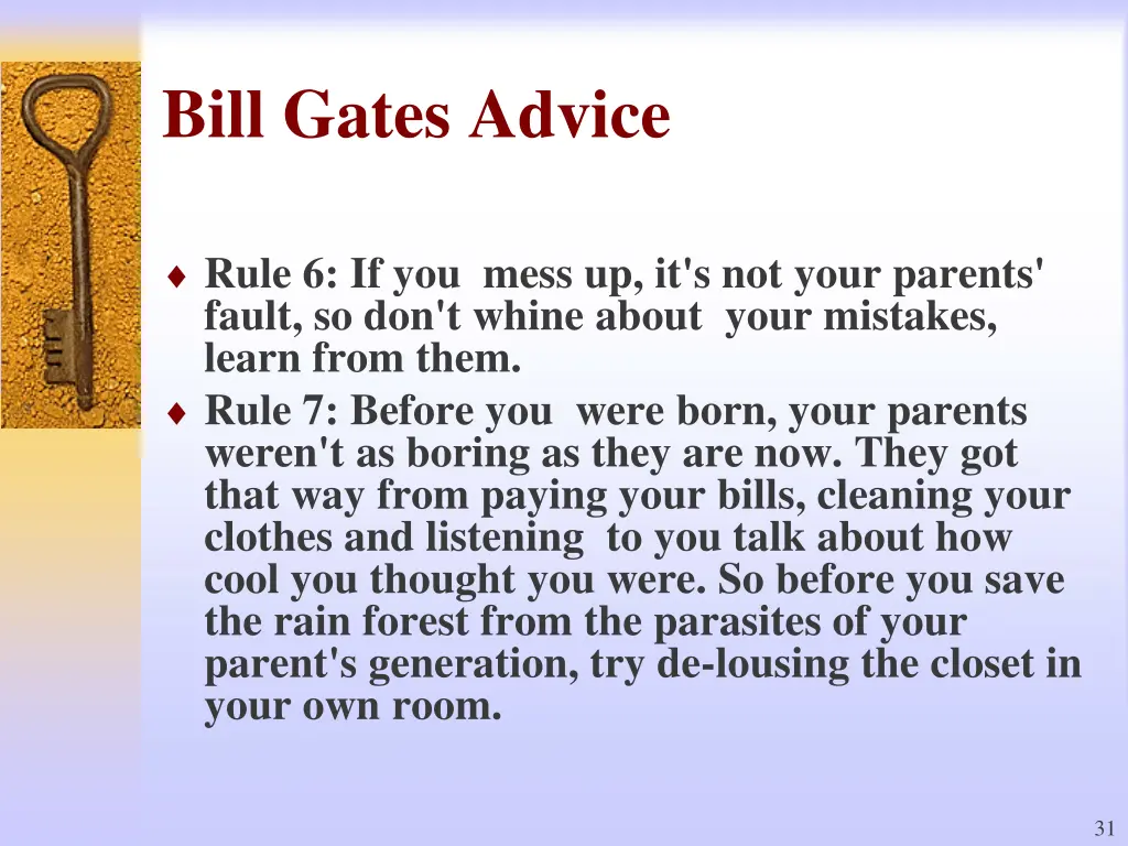 bill gates advice