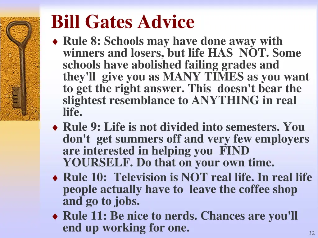 bill gates advice rule 8 schools may have done
