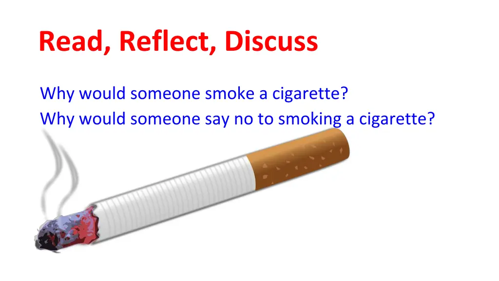 read reflect discuss