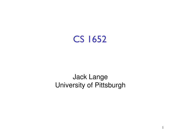 cs 1652