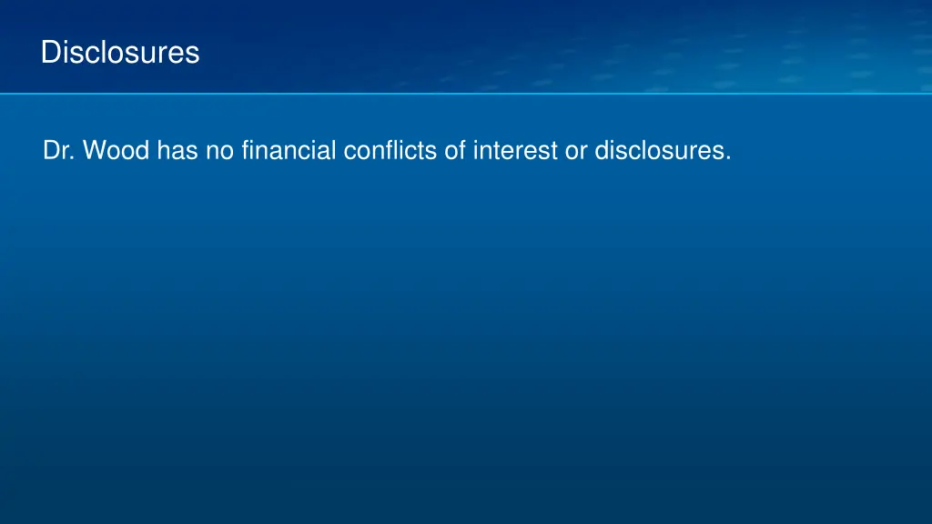 disclosures
