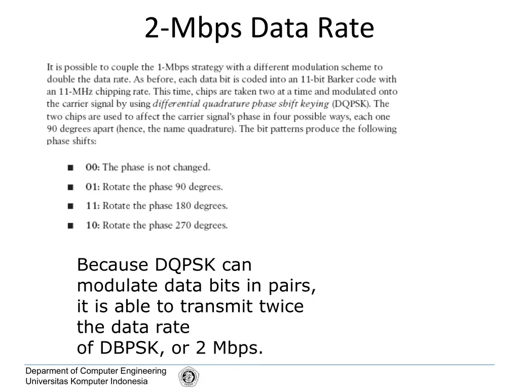 2 mbps data rate