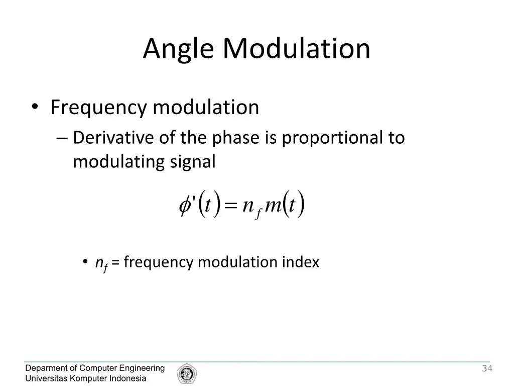 angle modulation 1