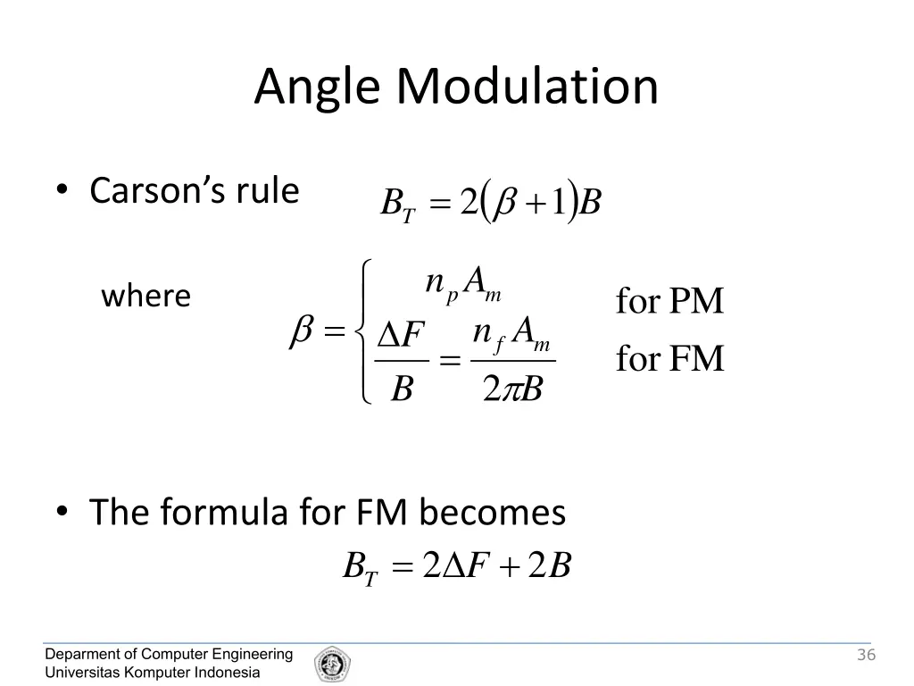 angle modulation 3