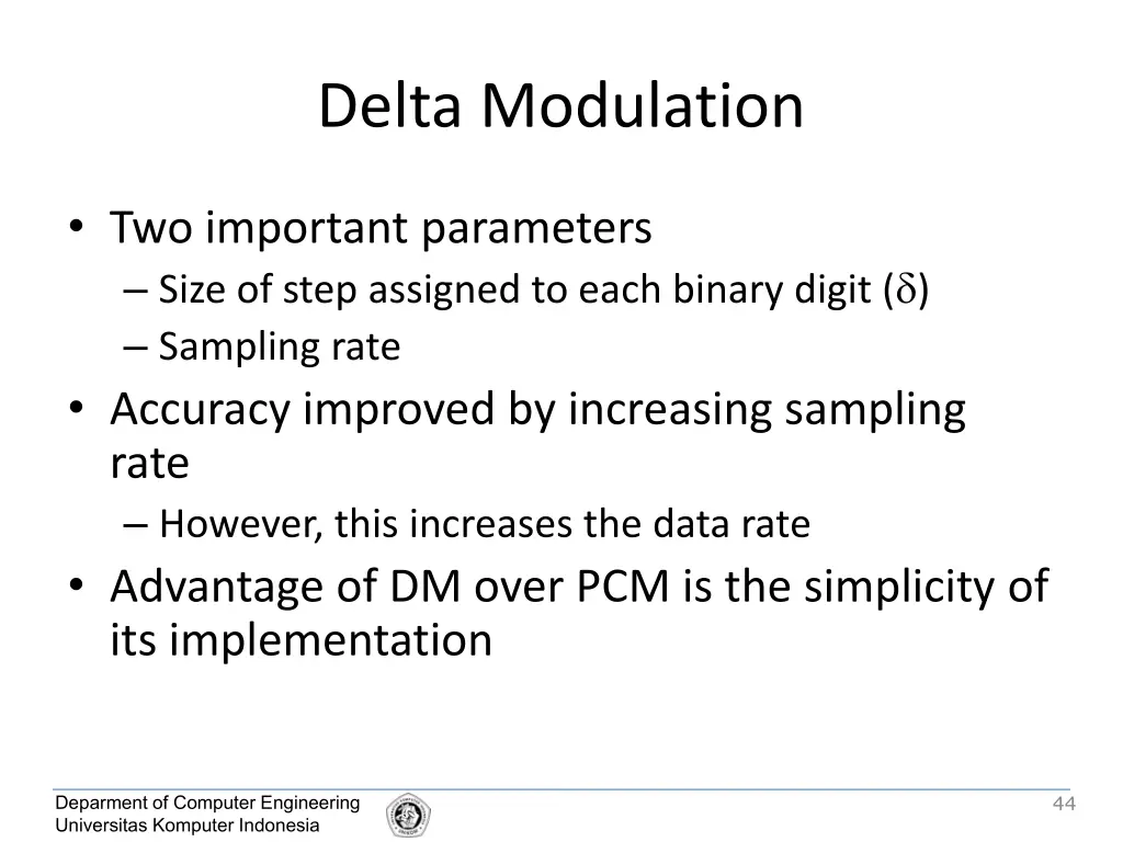 delta modulation 2