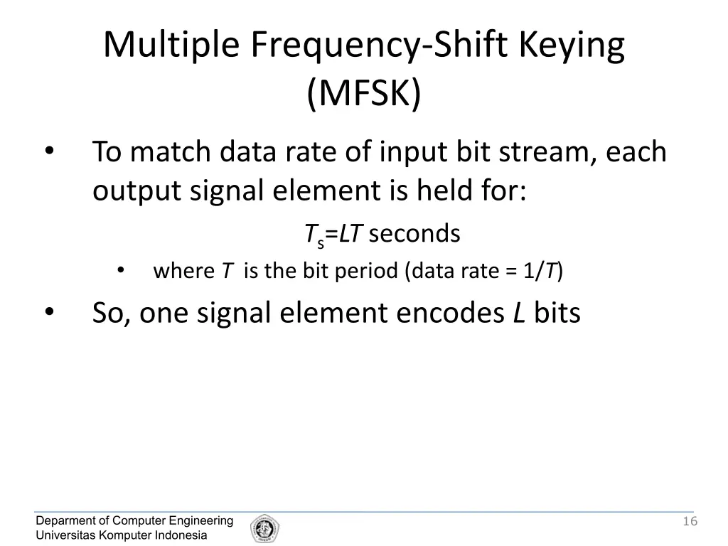multiple frequency shift keying mfsk 1