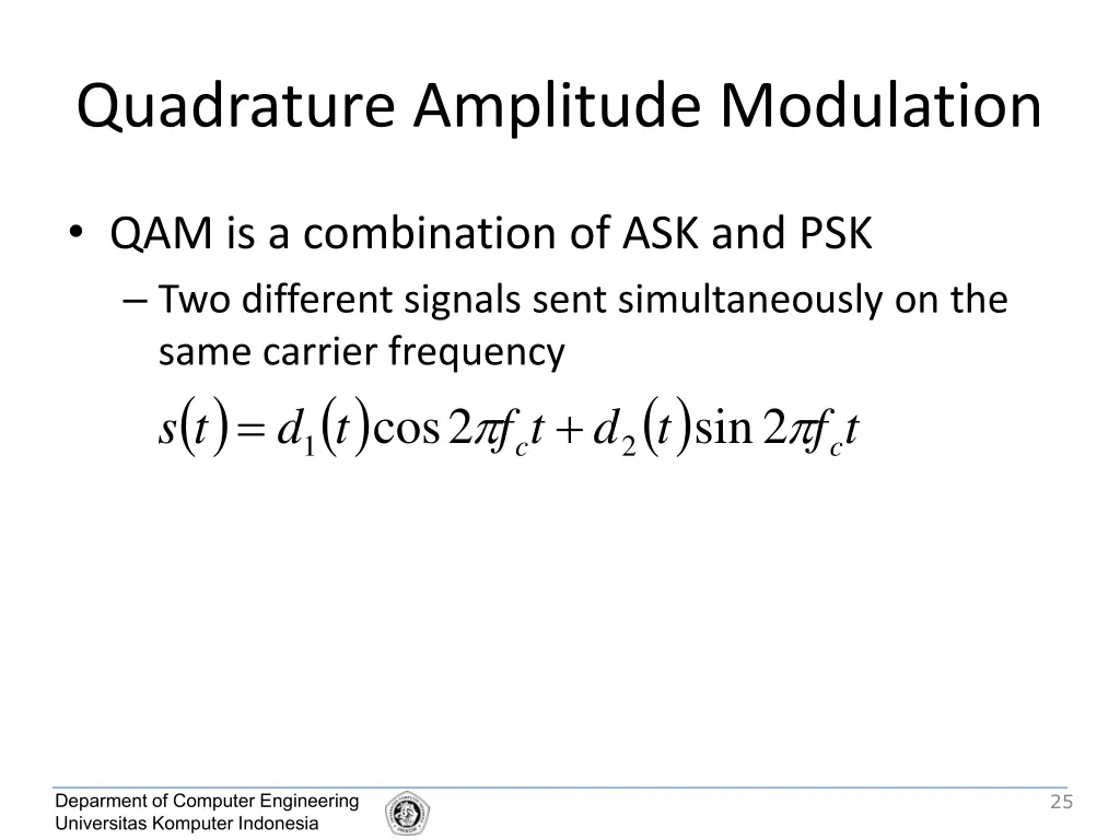 quadrature amplitude modulation