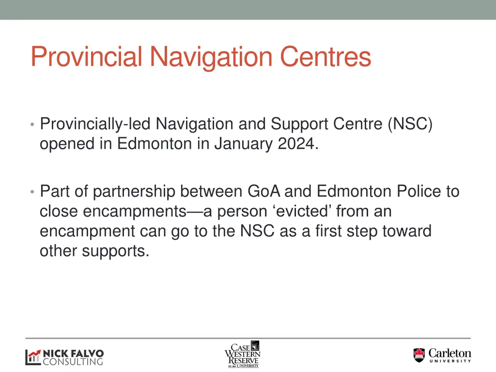 provincial navigation centres