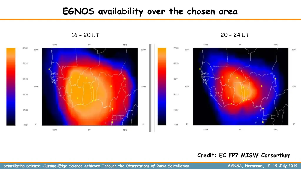 egnos availability over the chosen area