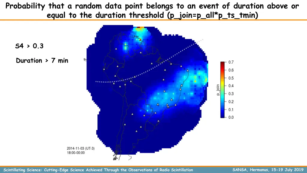 probability that a random data point belongs