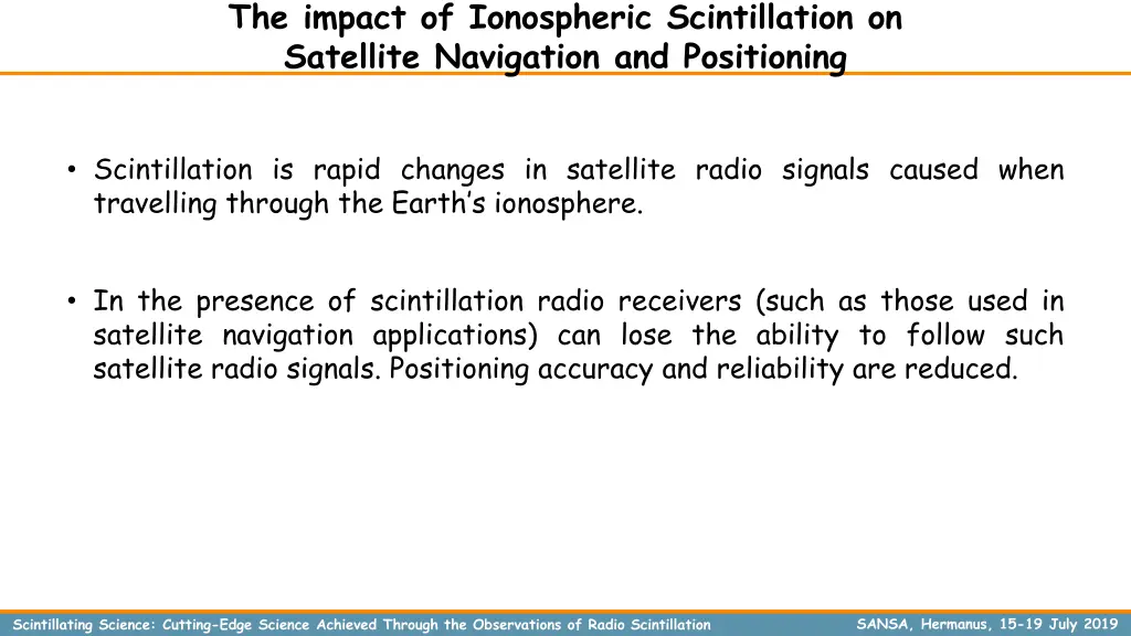 the impact of ionospheric scintillation 1