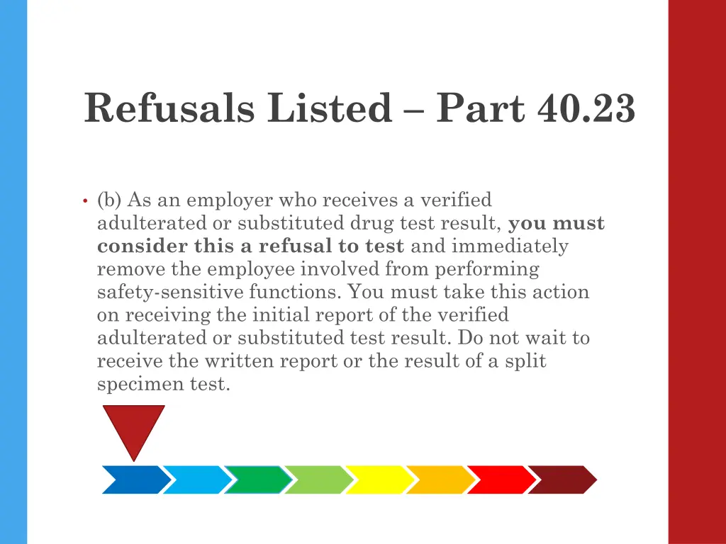 refusals listed part 40 23