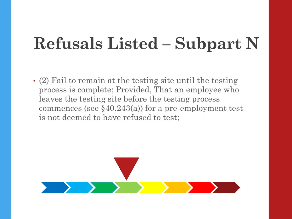 refusals listed subpart n 1