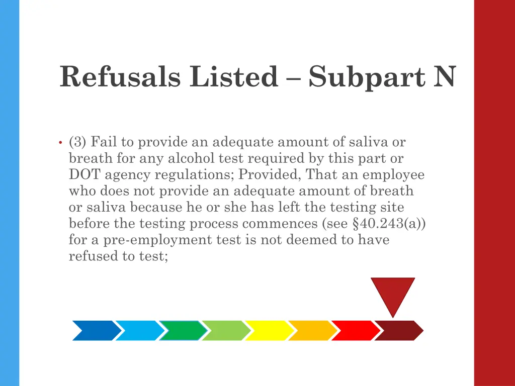 refusals listed subpart n 2