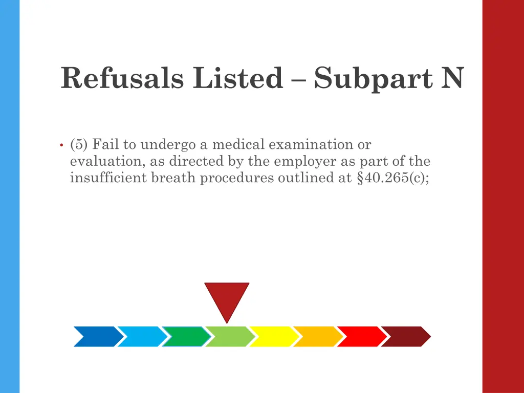 refusals listed subpart n 4