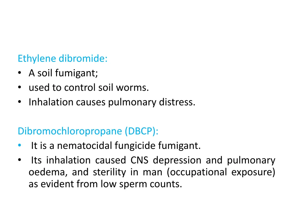 ethylene dibromide a soil fumigant used