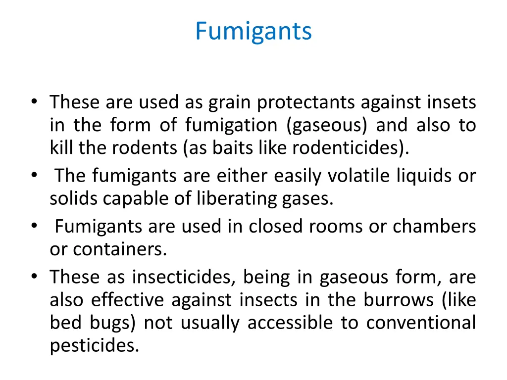 fumigants
