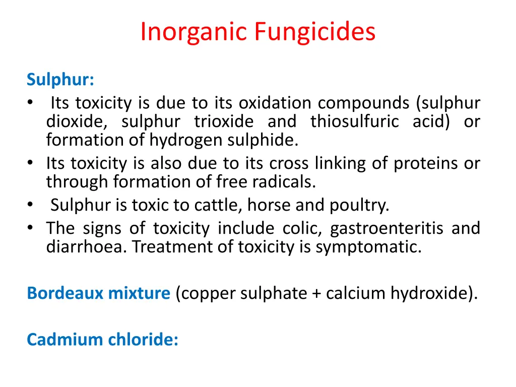 inorganic fungicides