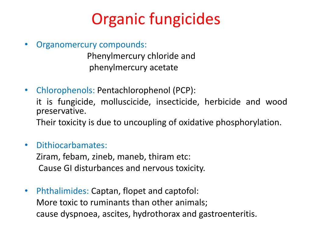 organic fungicides