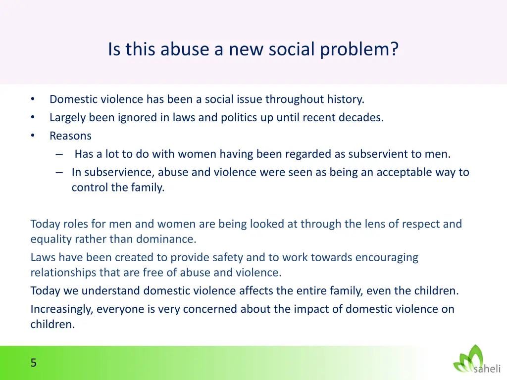 is this abuse a new social problem