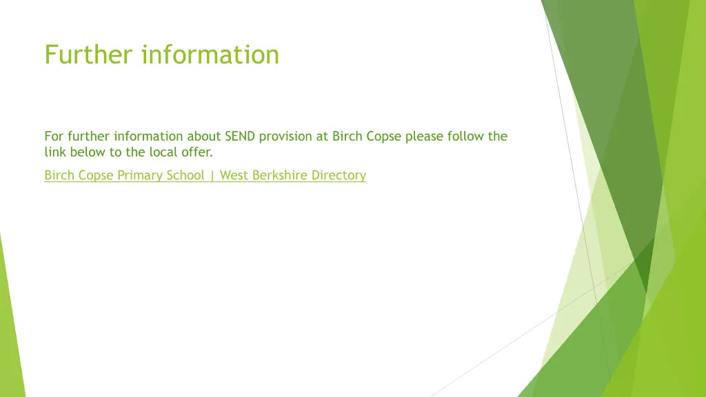 further information