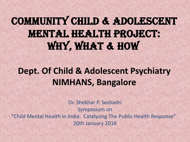 community child adolescent community child