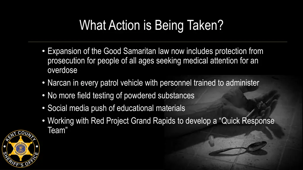 what action is being taken