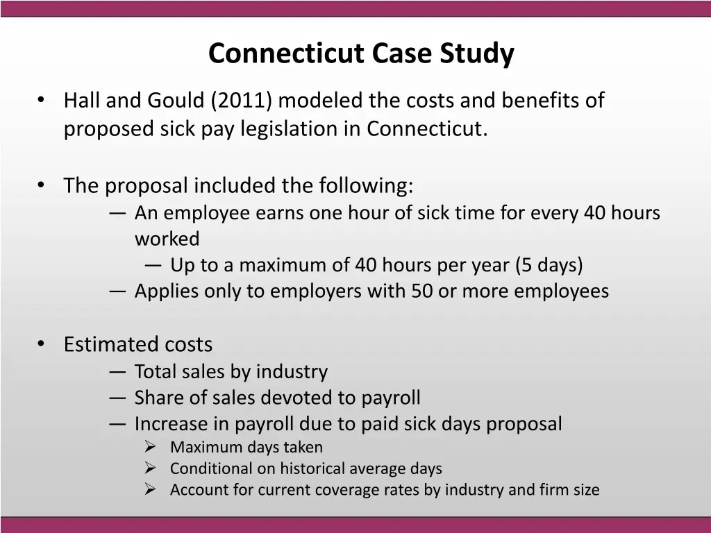 connecticut case study