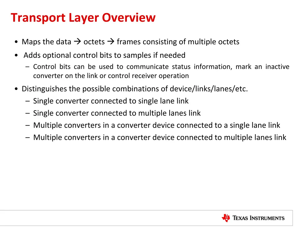 transport layer overview