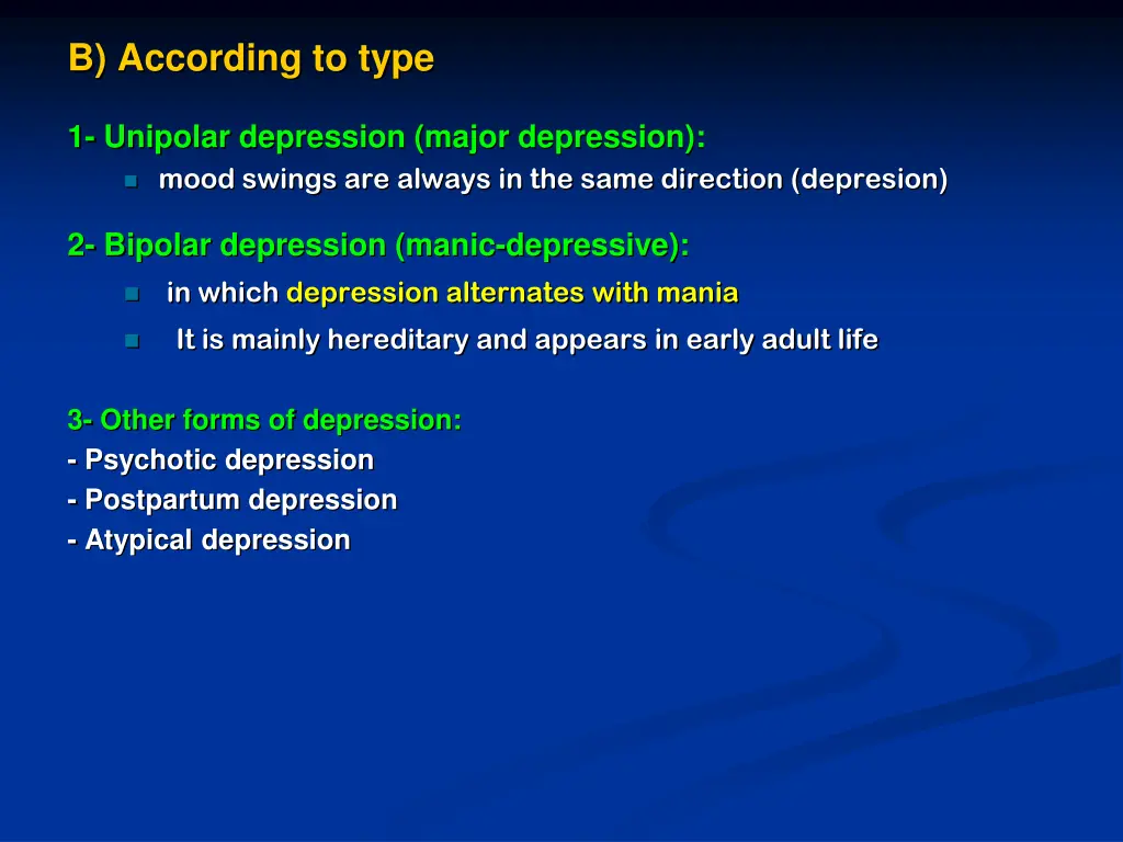 b according to type