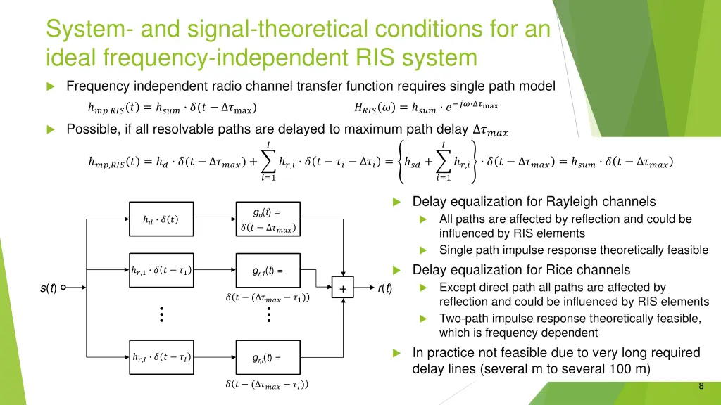 system and signal theoretical conditions