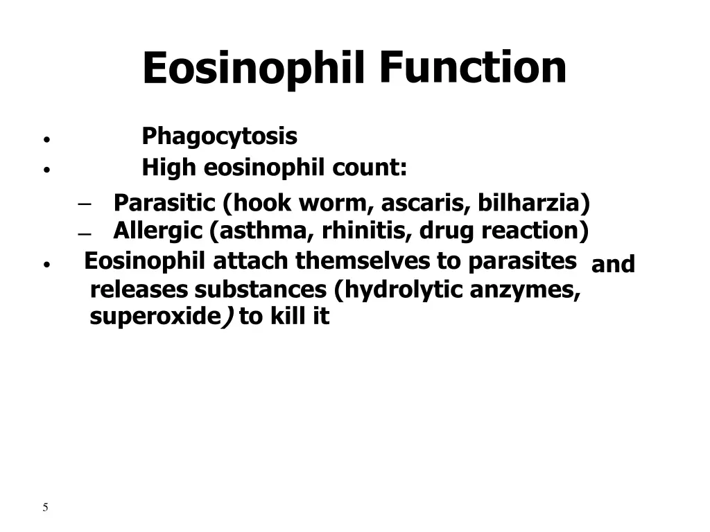 eosinophil function