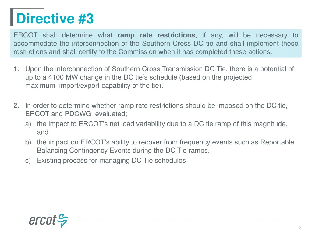directive 3