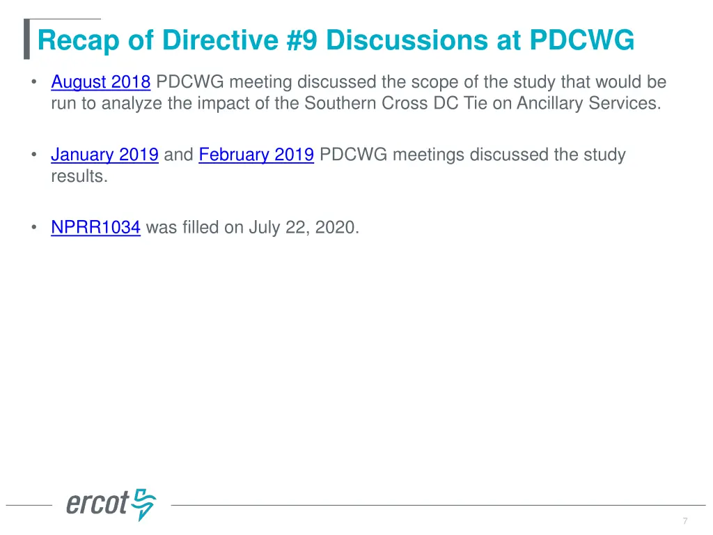 recap of directive 9 discussions at pdcwg