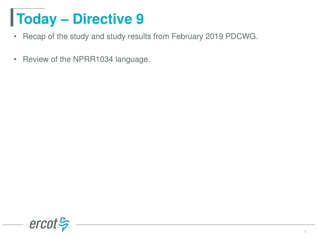 today directive 9