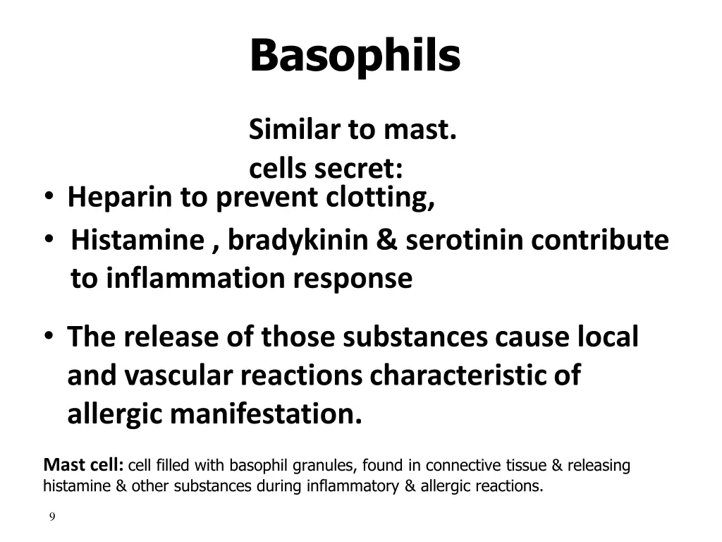 basophils