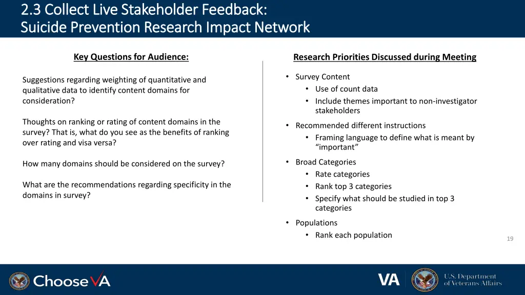 2 3 collect live stakeholder feedback 2 3 collect 4