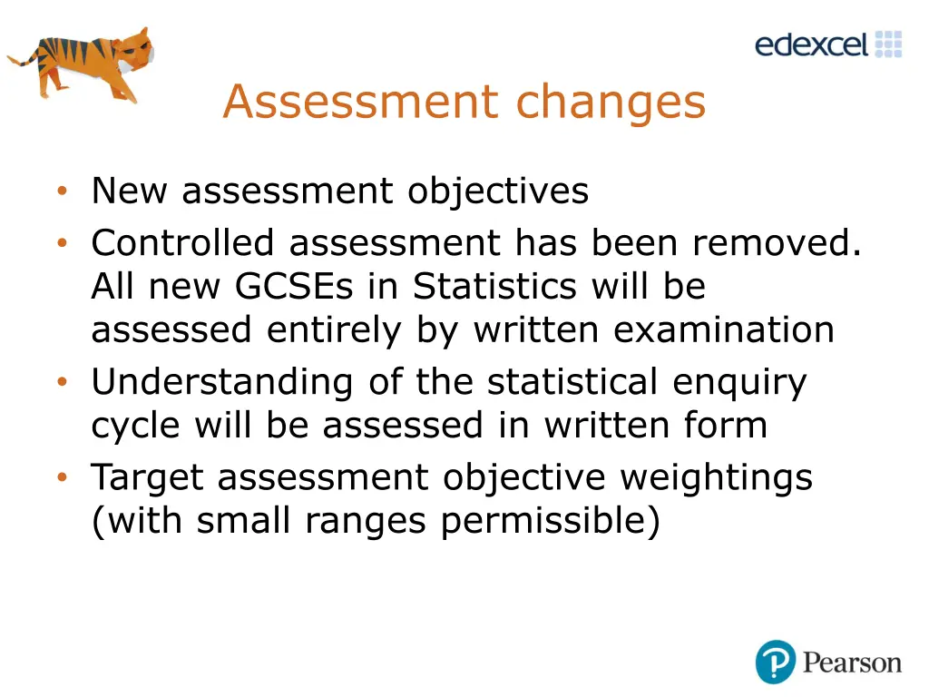 assessment changes