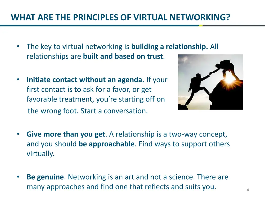 what are the principles of virtual networking