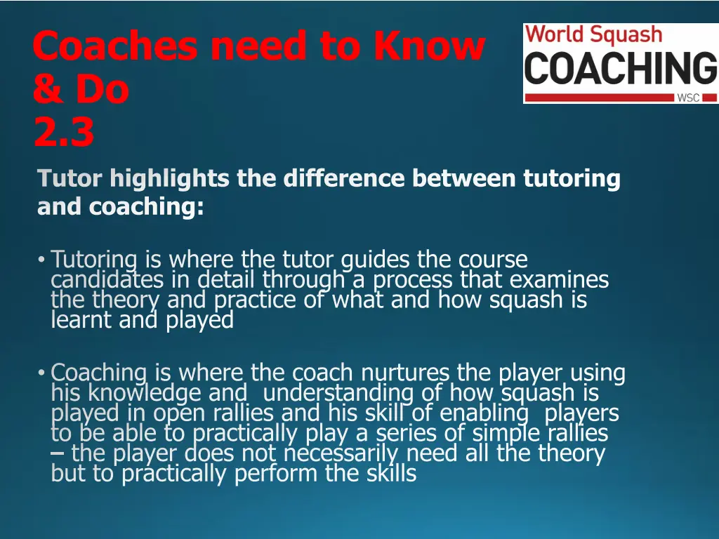 coaches need to know do 2 3 tutor highlights