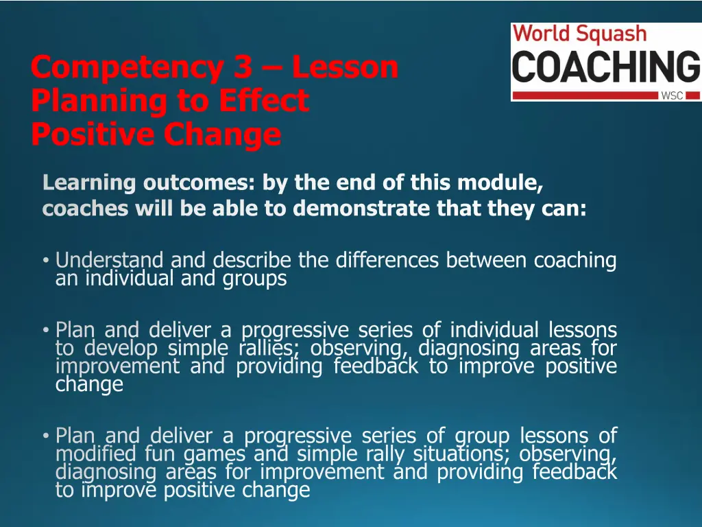competency 3 lesson planning to effect positive