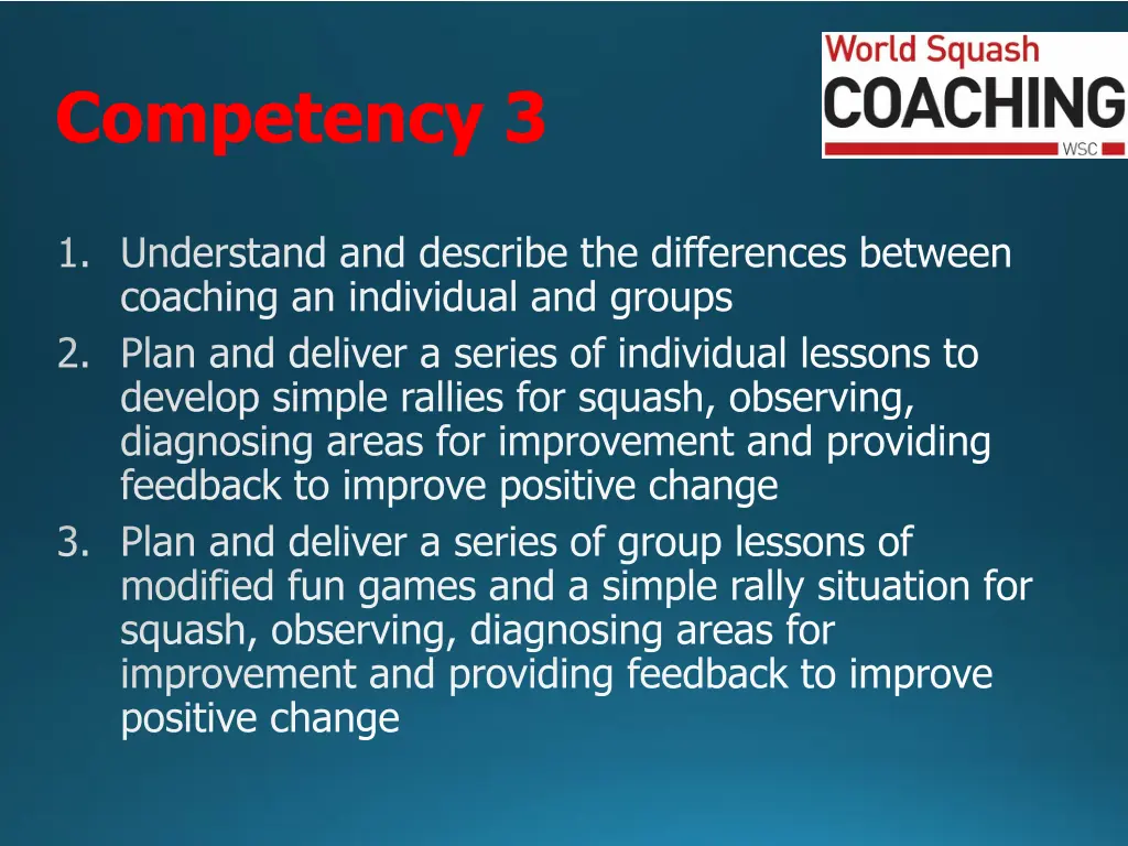 competency 3