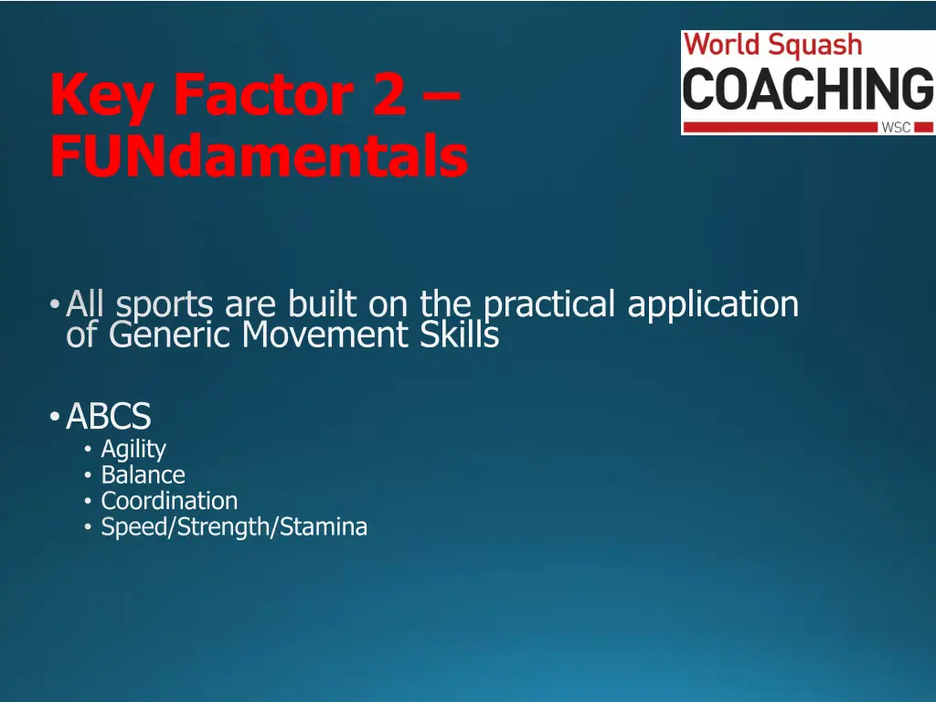 key factor 2 fundamentals
