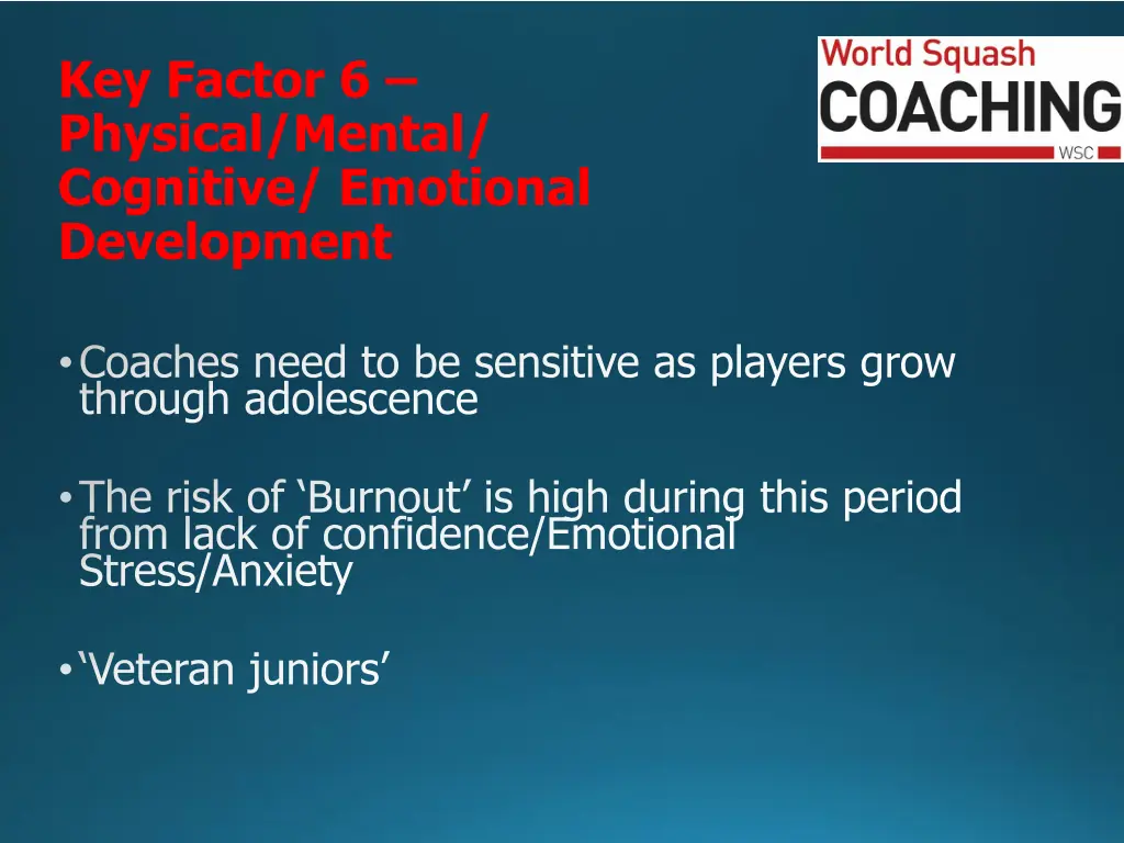 key factor 6 physical mental cognitive emotional
