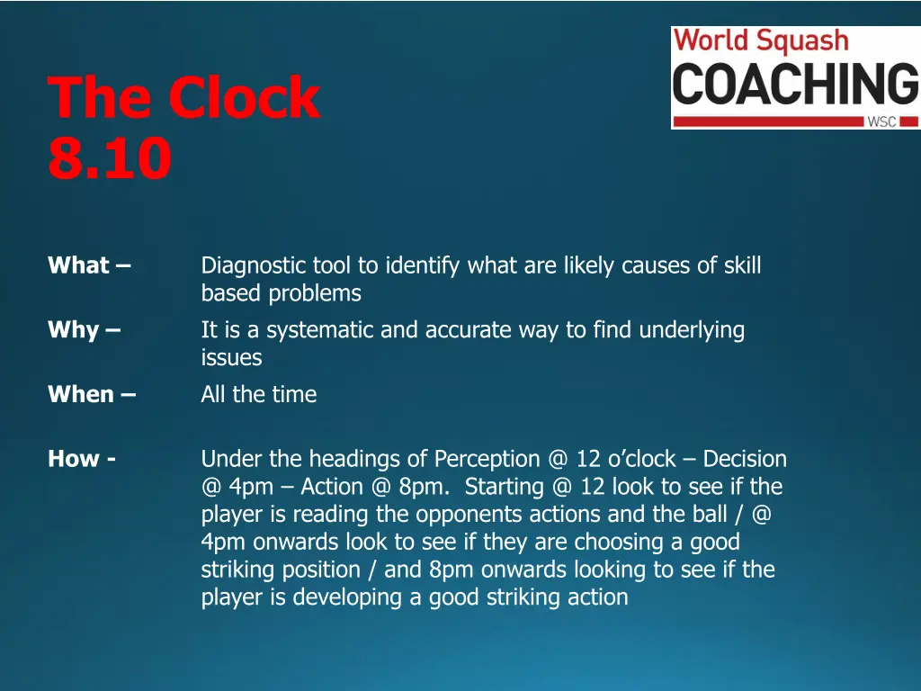 the clock 8 10