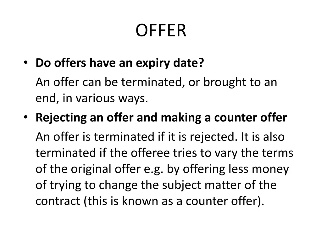 offer 2