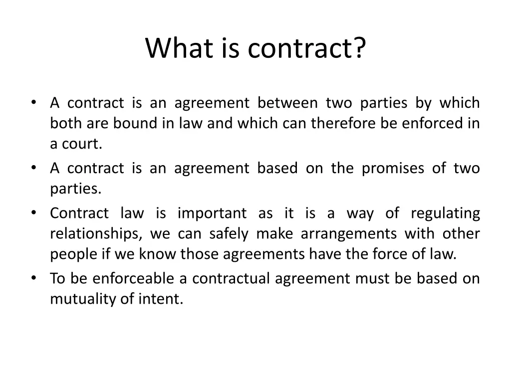 what is contract