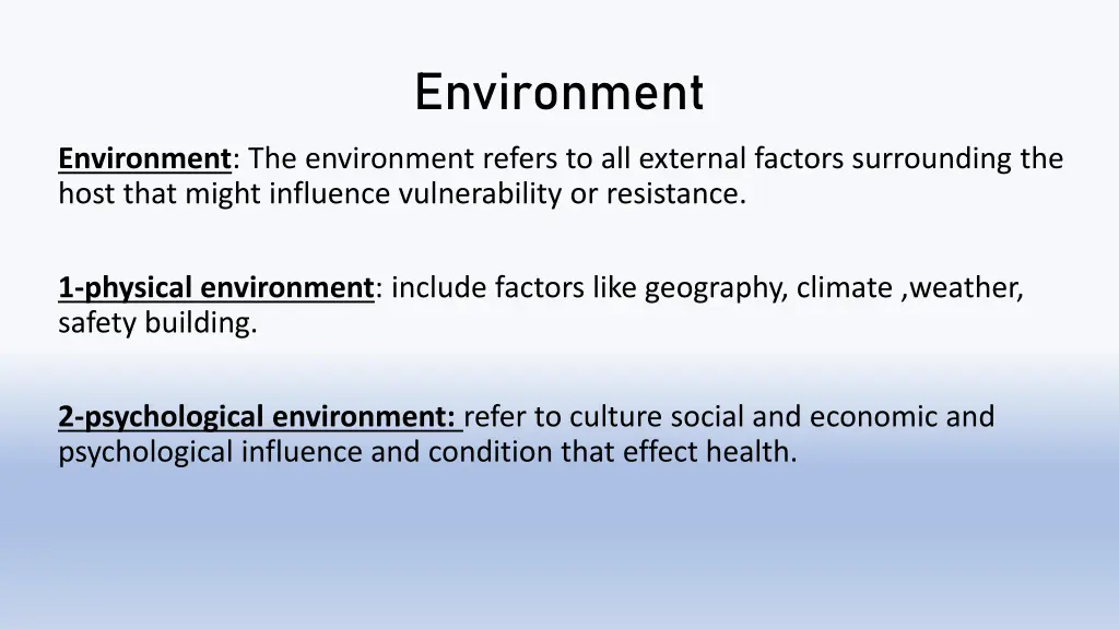 environment