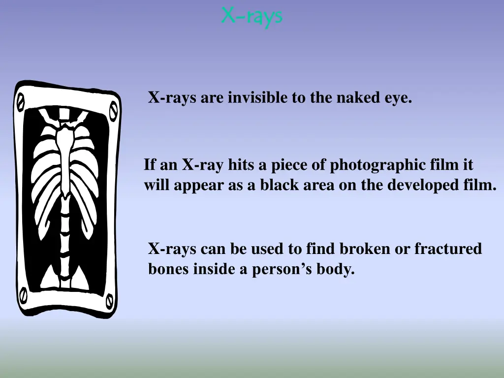 x x rays rays
