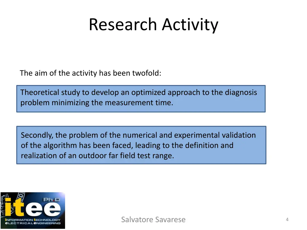 research activity